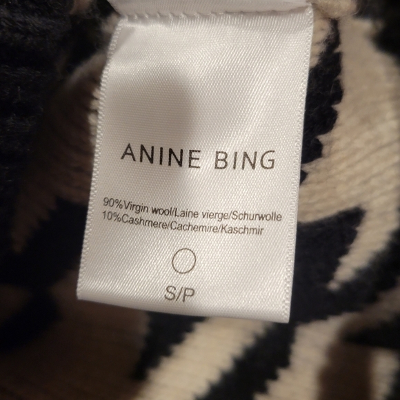 Anine Bing Cheyenne Wool Cashmere Sweater S - Picture 10 of 13